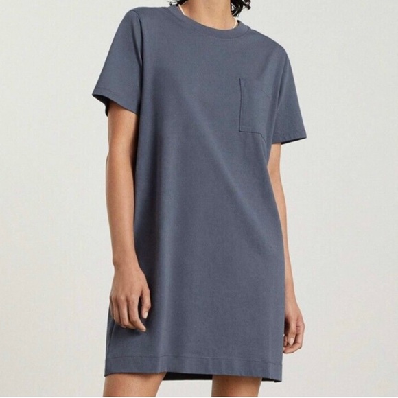 Everlane Dresses & Skirts - NWOT Everlane The Organic Cotton Weekend Tee Mini Dress in Blue Gray SZ Medium
